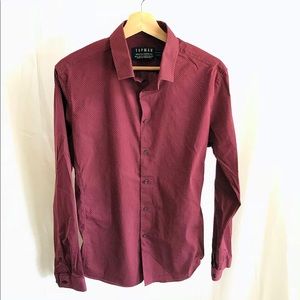 Topman Stretch Skinny Long Sleeve Dress Shirt